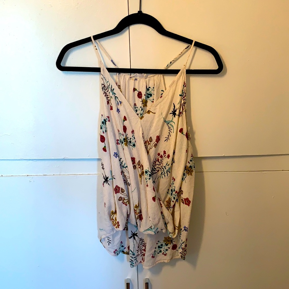 Floral high-low tank top Lush brand